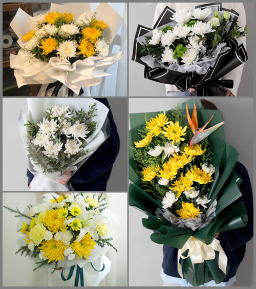 山东莱芜莱城区雪野镇邢家峪村白事花束代送
